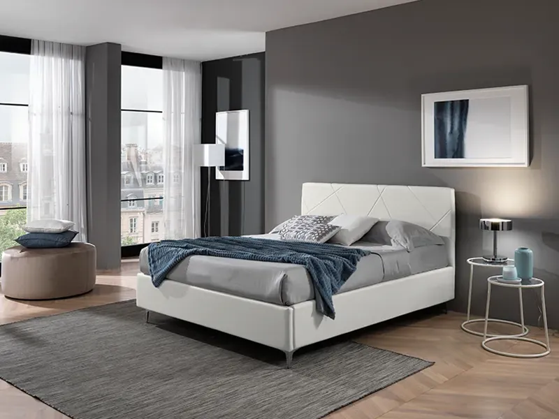 Letto matrimoniale di Italnotte di color bianco